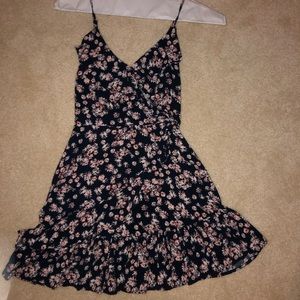 Fit and flare flowery dress